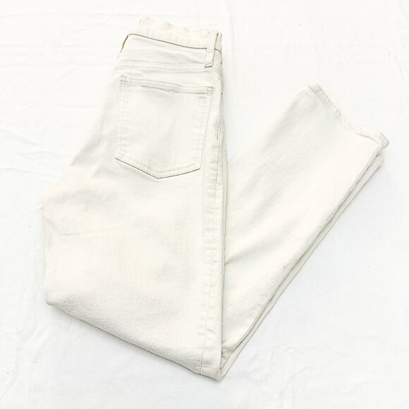 Madewell The Perfect Vintage Straight Jean Cream Denim Jeans Size 26 - Picture 9 of 9